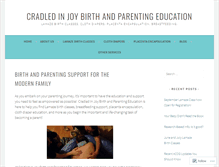 Tablet Screenshot of cradledinjoy.org